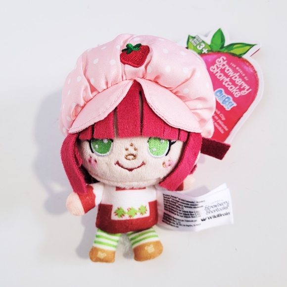 Strawberry Shortcake 4" Plush Cheebee Backpack Clips - Lot of 4 BNWT - Picture 3 of 13